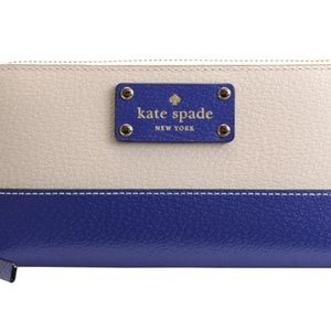 ♠️🎄Kate Sapde Wellesley Blue Wallet♠️🎄